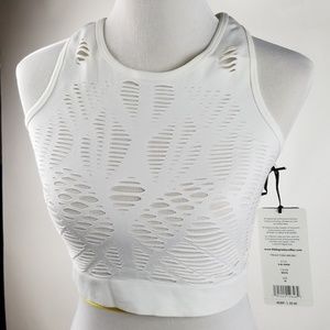 Wonens 90 degrees by Reflex Cut Out Crop Top Sz M